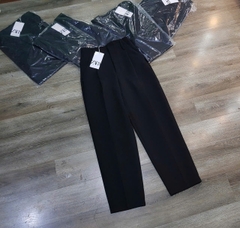 Quần baggy Zara đen cạp cao dư xịn