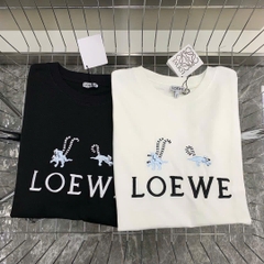 T shirt Loewe thêu chữ nổi 2 màu