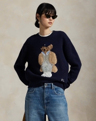 Áo len pha len cashmere Polo Bear