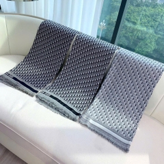 Khăn DIOR hoạ tiết monogram 42% wool 42% silk 16 cotton