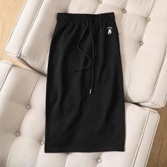 Chân váy thun cotton KARL dáng suông 2 màu