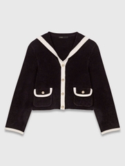 Áo khoác cardigan hiệu ứng nhung