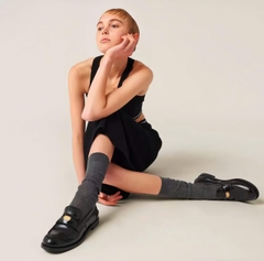 Loafer MiuMiu đen bóng bản VIP