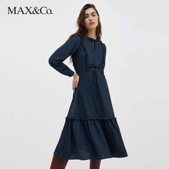 Váy đũi dài Max&Co màu navy
