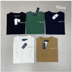 Tshirt nam Polo RL cổ tròn logo trắng 3 màu