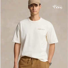 Tshirt nam Polo RL cổ tròn logo trắng 3 màu