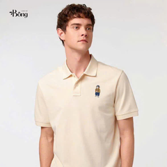 Áo Polo nam Hazzys cổ bẻ thêu gấu