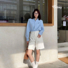 Sơ mi Polo cổ đức 6 màu chất cotton tuồn auth