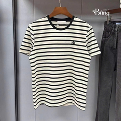 Tshirt Tory Burch kẻ ngang logo túi ngực