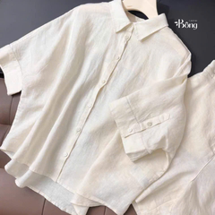 Sơ mi COS ngắn tay cổ đức 3 màu