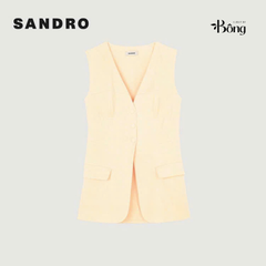 Blazer Sandro sát nách màu beiger