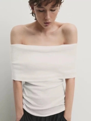 Áo thun trễ vai Massimo Dutti 3 màu