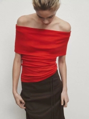 Áo thun trễ vai Massimo Dutti 3 màu
