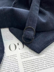 Gile nhung Polo Ralph Lauren navy tuồn auth