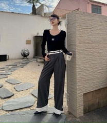 Quần suông Maison Margiela lưng chun 2 màu