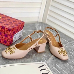 Slingback Tory Burch da thật logo 2 màu