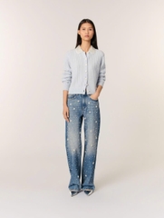 Áo khoác cardigan cổ rời