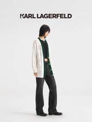 Cardigan Karl viền xanh 2 màu