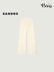 Quần suông Sandro bling màu kem (tách set)