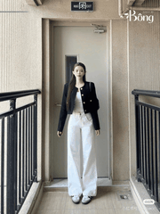 Quần denim Zara dáng suông 3 màu