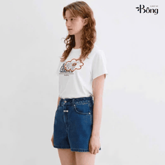 Tshirt Daisy Syndrome in chữ thêu mây