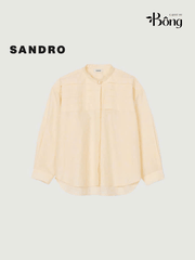 ÁO SƠ MI COTTON PHA XẾP LY ĐÍNH NÚT