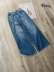 Quần denim CK dáng suông 2 màu