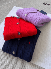 CDG Polo vặn thừng  khuy to 6 màu tuồn auth