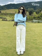 Quần denim Zara dáng suông 3 màu