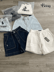 Quần short denim Polo RL ống rộng