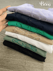 Croptop LOEWE cổ tròn 7 màu