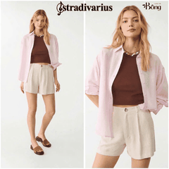Quần short đũi Stradivarius lưng chun
