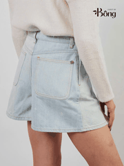 Quần short denim Polo RL ống rộng