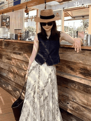 Chân váy midi lụa voan tơ Massimo Dutti