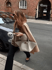 Túi TOTE DEMELLIER da sần 4 màu Sz47x21x14