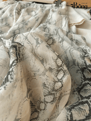 Chân váy midi lụa voan tơ Massimo Dutti