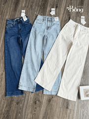 Quần denim Zara dáng suông 3 màu