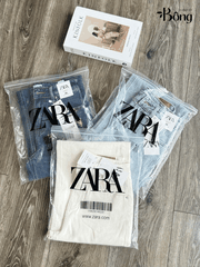 Quần denim Zara dáng suông 3 màu