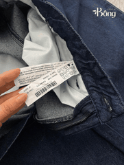 Quần denim màu chàm dáng suông