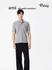 Polo nam AMI thêu tim