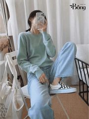 Quần denim Zara dáng suông 3 màu