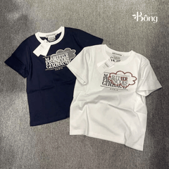 Tshirt croptop Marrithe 2 màu in gấu 2 màu