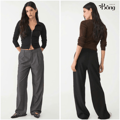 Quần suông Stradivarius lưng chun 2 màu