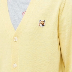 Cardigan Maison Kitsun trơn cổ V