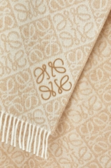 Khăn quàng cổ đảo chữ bằng len và cashmere