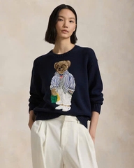 Áo len cổ tròn Polo Bear Cotton