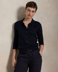 Áo khoác len Polo pha cotton