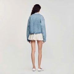 ÁO KHOÁC DENIM PHỐI KHUY