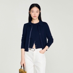 ÁO KHOÁC CARDIGAN LEN VÀ CASHMERE KẺ SỌC