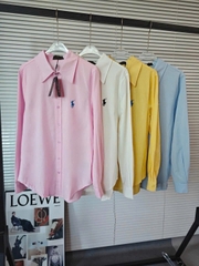 Áo sơ mi Ralph Lauren cổ đức dài tay thô mềm